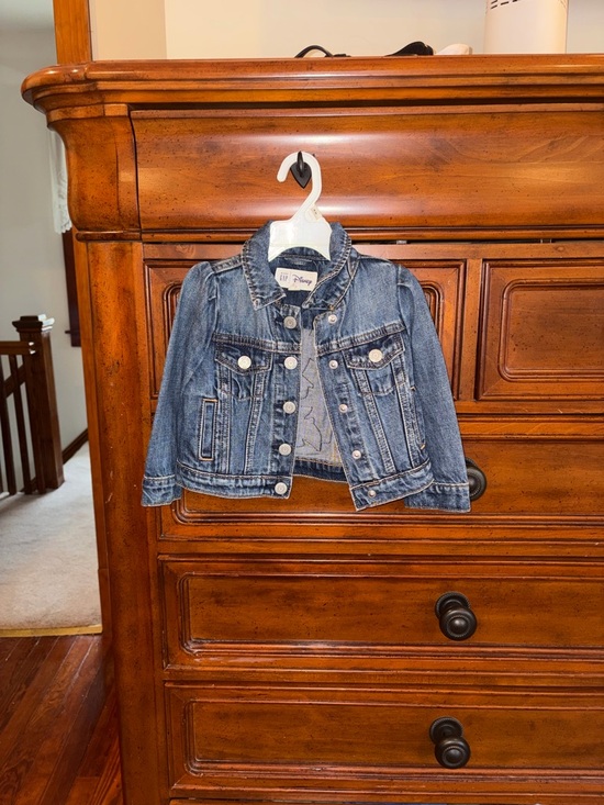 Disney Other - Baby Gap x Disney Minnie Mouse Denim Jacket Toddler 18-24M Embroidered NWT